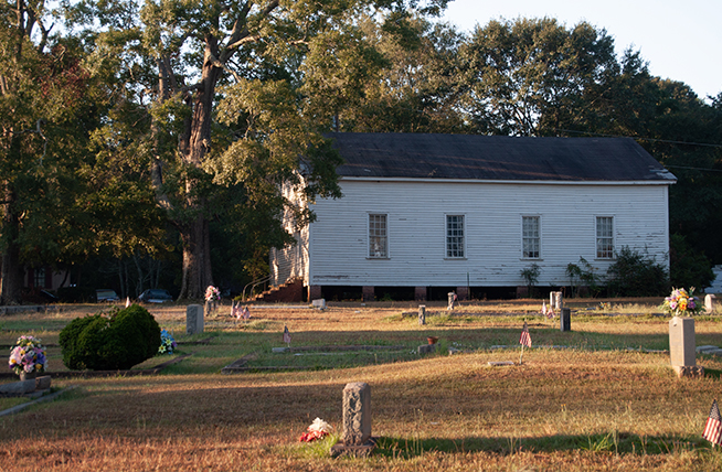 Carmel Baptist Church and cemetery